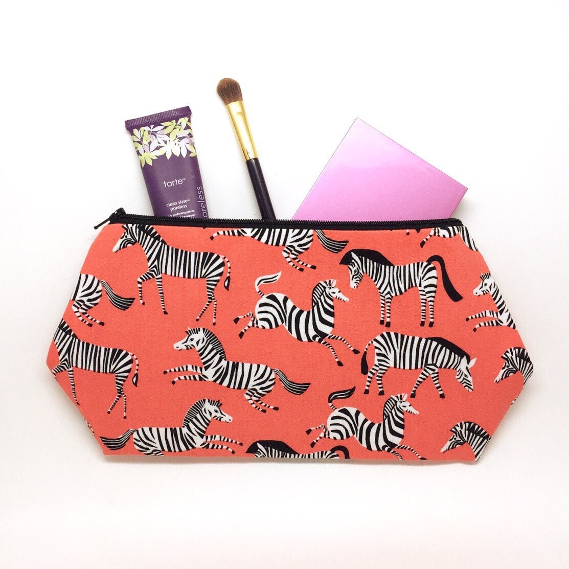Zebra Print Cosmetic Bag Zebra Gifts Everyday Bag Large