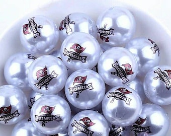 Tampa Bay Buccaneers Beads-Qty: 10