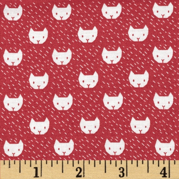 Cat Fabric by the Yard Quilt Novelty Nursery Childrens