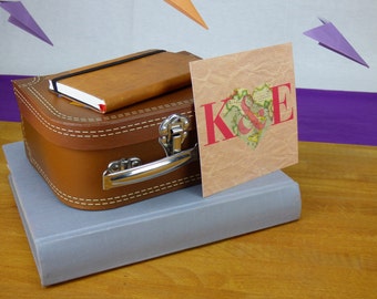 Travel themed Wedding Invitation
