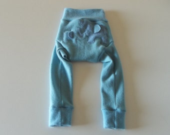MEDIUM 100% Wool Diaper Cover, Upcycled Wool Soaker, Wool Longies