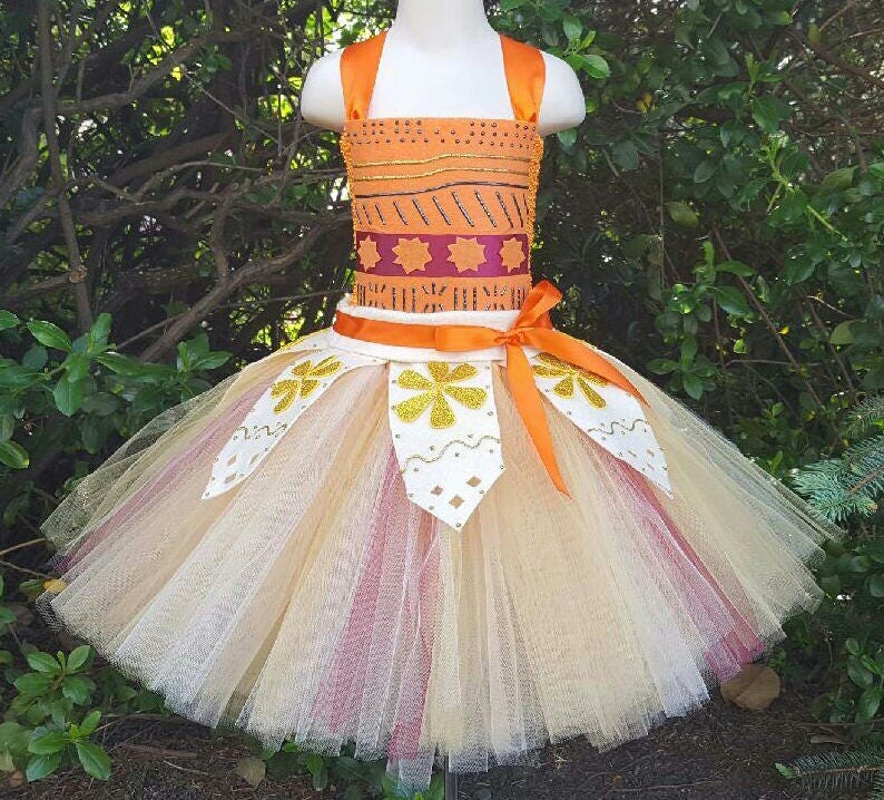 Handcrafted Moana Inspired Tutu Dress Moana Dress Moana