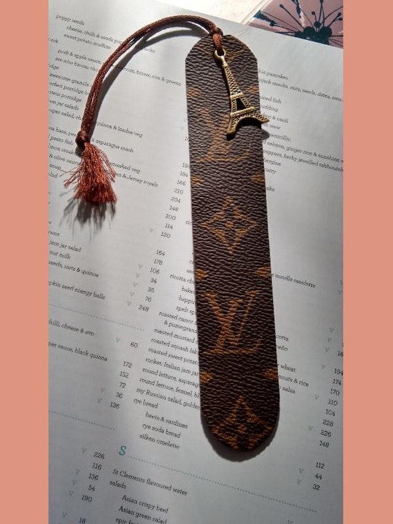 ReCycled Louis Vuitton Bag into BOOKMARK with by RAINBOWFAIRY86