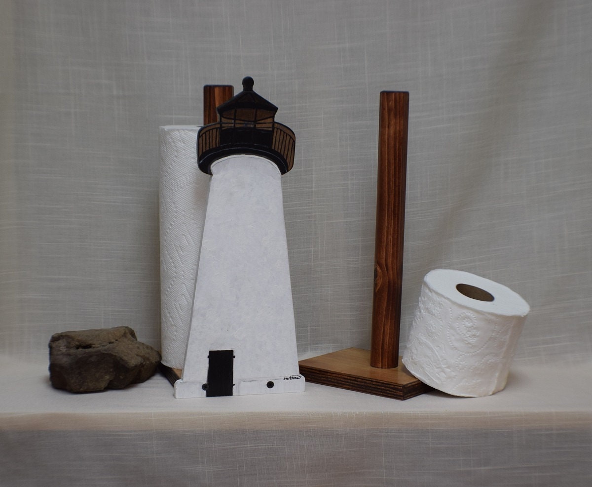 Ned's Point Lighthouse Inspired Paper Towel Holder or