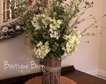 Twig Vase/Rustic Vase/Vase/Rustic Home Decor/Woodland Forest Decor/Fireplace Mantle Decor/Rustic Wedding/Farmhouse Decor/Country Home Decor