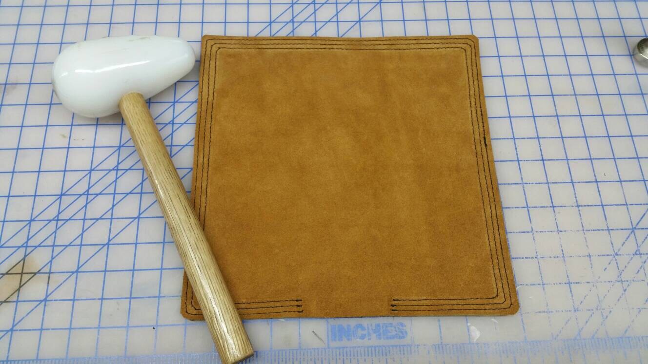 Suede beater bag/shot bag/metal forming bag from LanceCoveCustoms on