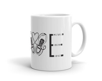 I Love Triathlons Mug - Triathlon, Gift for Triathlete, Ironman triathlon