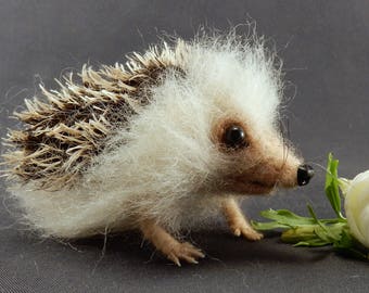 Unique hedgehog felting faux taxidermy wool replica needle felt hedgehog wool hedgehog gift ideas felted hedgehog miniature soft sculpture