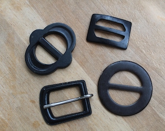Lot of Four 1940s Buckles