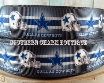 3 yards 7/8" Dallas Cowboys grosgrain ribbon