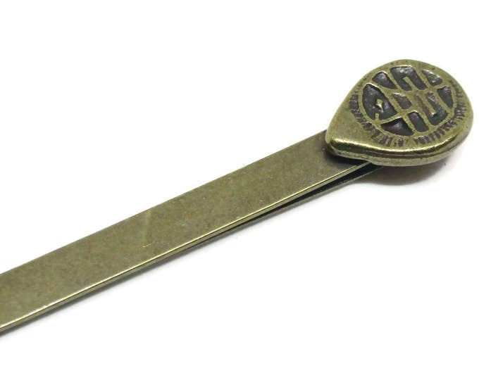 Vintage Rubbed Bronze Bobby Pin / Art Deco Asian Hair Accessory Hair Pin / Bridal HairPin / Set of Vtg Bobby Pins