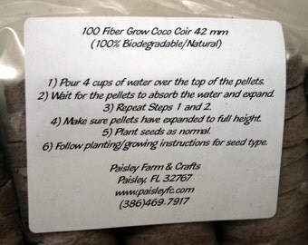 Coco Coir Seed Starter Pellets/Grow Media 42 mm Value Packs