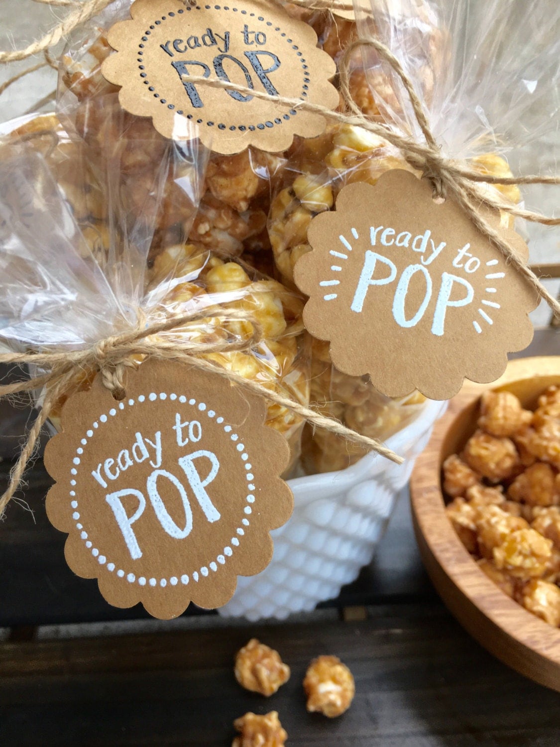 Favor Tags BagsSet of 20 Baby Shower Favor Popcorn Bag and