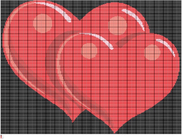 Crochet Hearts Chart Valentines Hearts Afghan By Fadesigncharts 5015