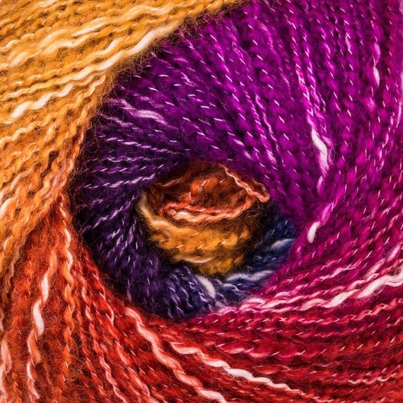 RESTFUL RAINBOW Shawl Yarn Lionbrand Shawl in a Ball