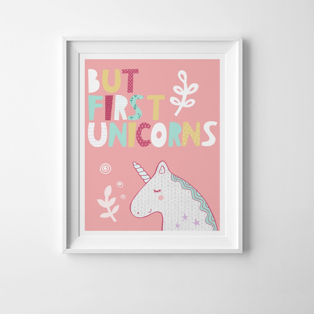 Cute print girls nursery art printable girls room decor But