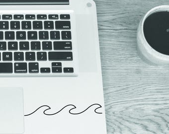 Macbook decal Wave - Ocean wave decal - Surf Wave sticker - Macbook pro - Laptop decal - Stickers for pro/air/ipad MacBook ipad decal