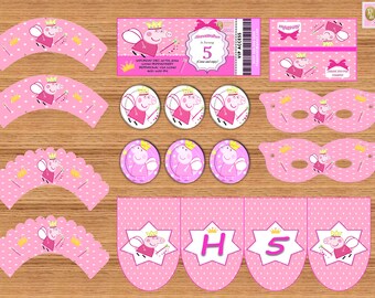 PRINTABLE Birthday Party Kit PEPPA PIG Inspiration