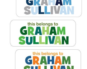 Name Labels, Boy, Waterproof, Dishwasher Safe, Baby Bottle Labels, Daycare Labels, School Labels