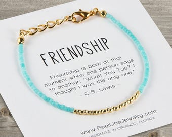 Modern GOLD Friendship Bracelet, Best Friend Gift, Best Friend Friendship Bracelet, Friendship Bracelet, Best Friend Bracelets, Friend Gift