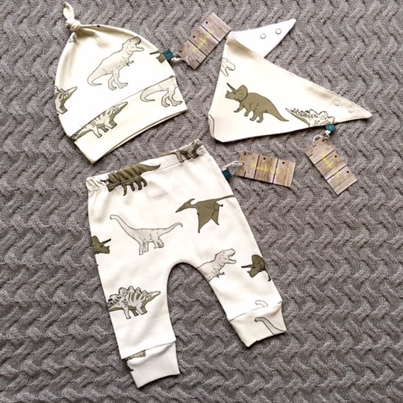 READY TO SHIP Baby clothes dinosaurs baby leggings organic