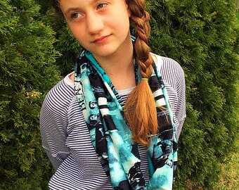 Fantastic beasts infinity scarf, Potter infinity scarf, Potter scarf, fantastic beasts scarf, Potter gift, Fantastic beasts gift, teen gift,