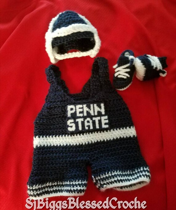 Items similar to Penn State wrestling outfit! 0 to 3 month. With option