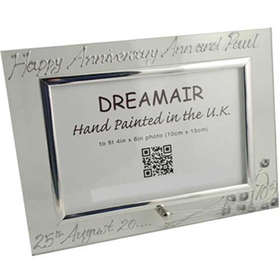 Items similar to PERSONALISED 70th Platinum  Wedding  