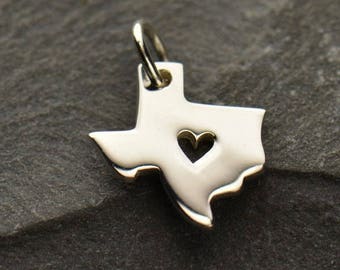 Sterling Silver Texas Charm Necklace