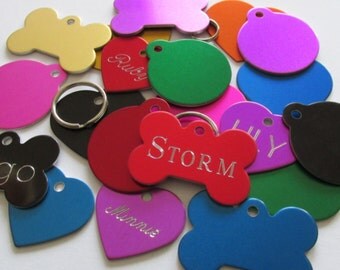 Pet ID Tag Cat Dog - All one price with same day FREE SHIPPING (Canada) engraved free both sides - Shipped from Canada