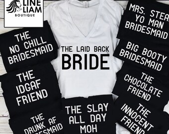 funny bridesmaid shirts, squad shirt, bachelorette shirts, bridesmaid shirts, bridal party shirts, birthday shirts, bridesmaid tank tops,