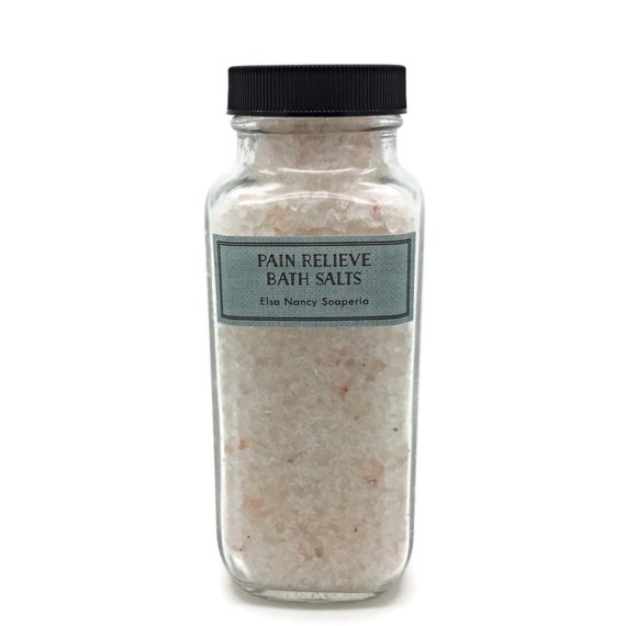 Pain Relief Bath Salts with Essential Oils by ElsaNancySoaperia