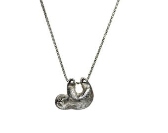 Silver Sloth Necklace