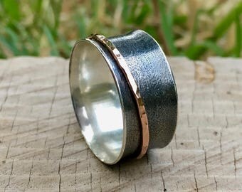 Fidget Ring, Spinner Ring, spinner fidget, spinner rings for women, Anxiety Ring, Worry Ring, Spinning Ring, Meditation Ring, Gift for her