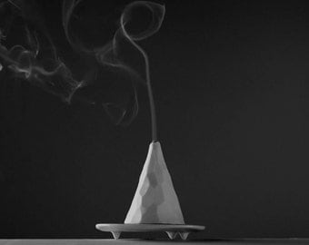 mountain shape incense holder, incense burner, incense cone burner, modern home decor, volcano incense burner, mountain art, spiritual gift