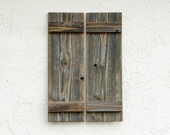 Rustic Shutters Set Of 2 Wooden Door Barn Doors Rustic Shutters Set Of 2 Wooden Door Barn Doors