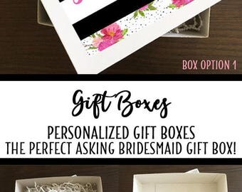 Bridesmaid Gift Box, Gift Box, Bridesmaid Proposal, Bridesmaid Box, Maid of Honor Gift, Wedding Gift Box, be my Bridesmaid, Keepsake Box