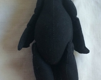 stuffed black crow