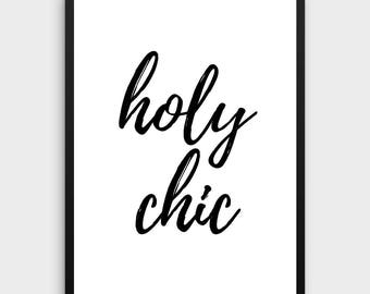 Chic Wall Art chic poster | etsy Chic Wall Art chic poster | etsy