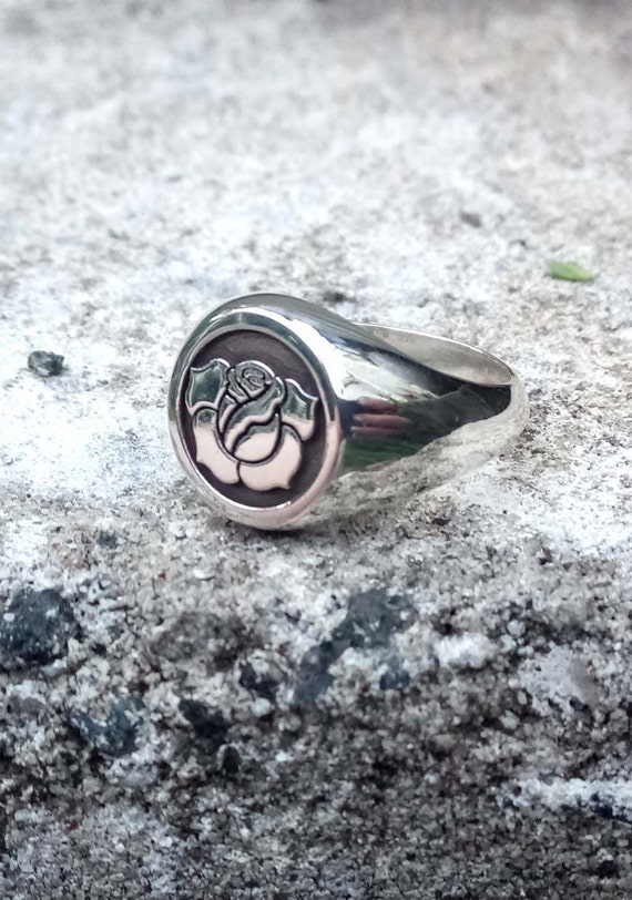 Rose Ring Silver Rose Ring