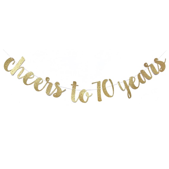 70th birthday banner