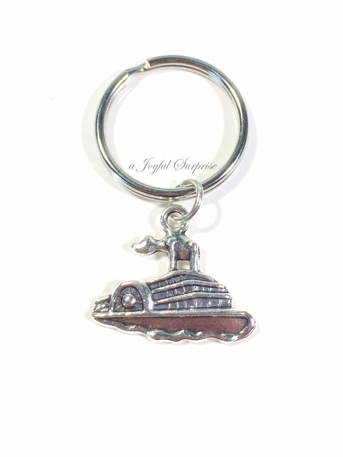 Boat Keychain Cruise Ship Key Chain Vacation Keyring Gift