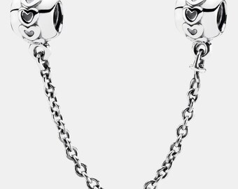 Pandora charms Hearts safety chain 791088