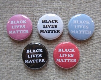 Black Lives Matter 5 pack 1" pinback button set