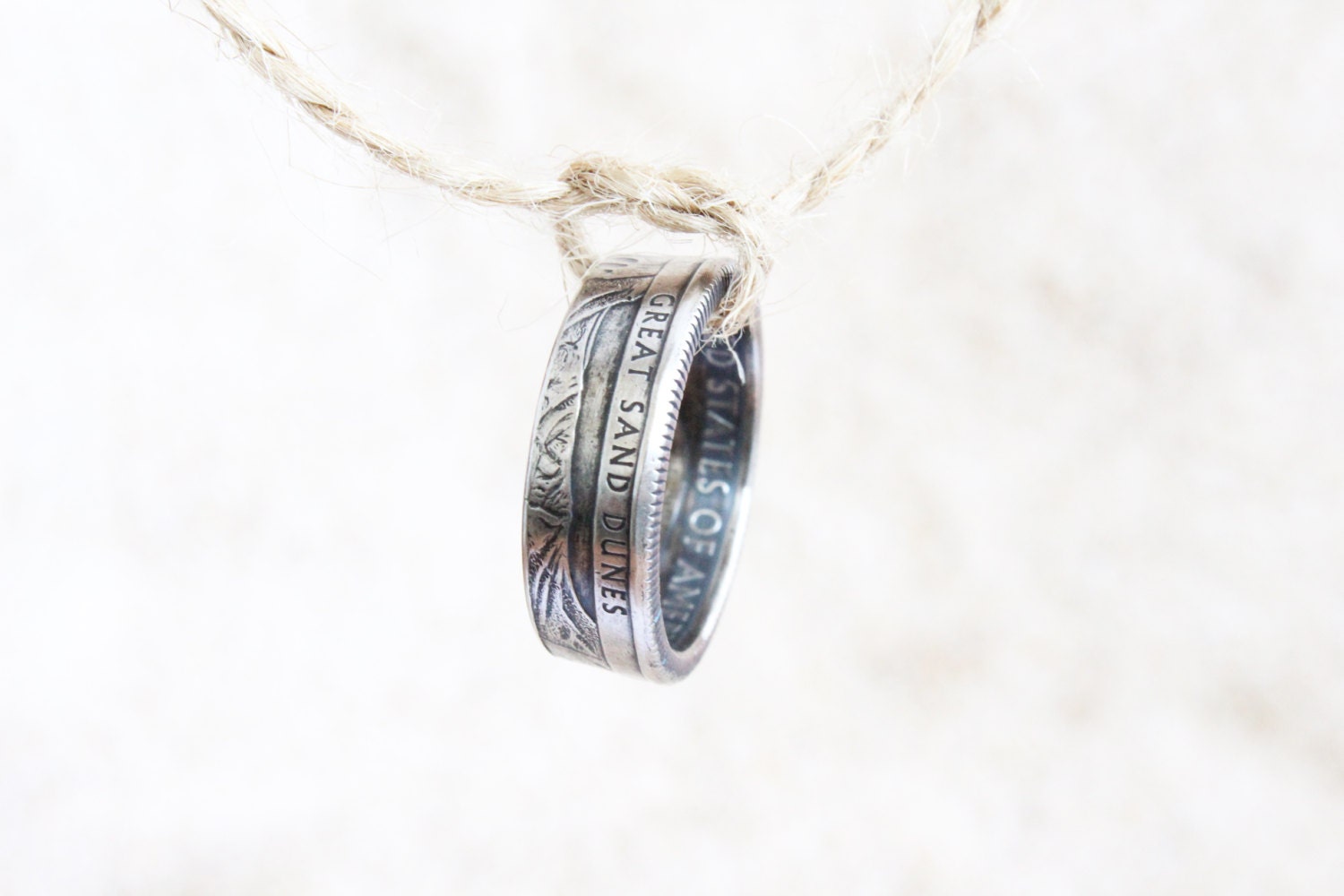 National Park Quarter Coin Ring, Choose your Park, Coin Jewelry, US National Parks, Wedding Band, Silver Band, Silver Ring, Gift for him
