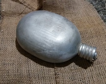 Vintage aluminium military flask Soviet vintage