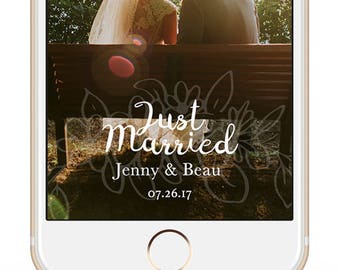 Custom Snapchat Filter Wedding | Snapchat Geofilter | Wedding Ideas
