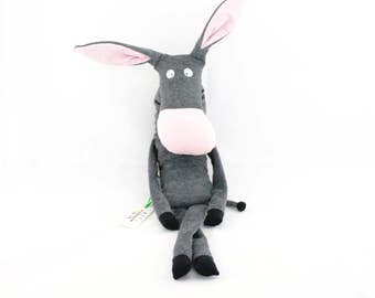 Âne Jouet Doudou Peluche fait main