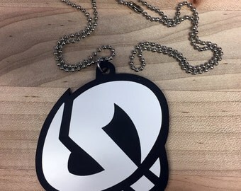 Pokémon Team Skull Necklace, Skull Grunt or Guzma Cosplay Necklace (various colored acrylic)