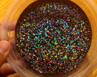 Black Holographic Slime
